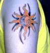 Tribal Sun tattoo
