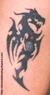 tribal dragon tattoo