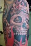 unusual skull tattoo