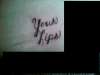 your lips tattoo