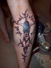 tribal jesus tattoo