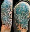 Bio mechanical skull tattoo