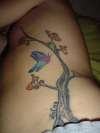 tree whit butterfly tattoo