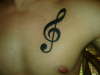 treble clef tattoo