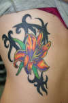 tribal lilly tattoo