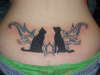 cat and dog tattoo