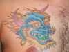 Blue Oni Devil tattoo