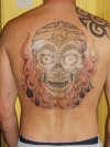 b&g scull tattoo