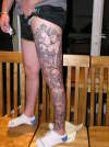 leg in progress tattoo