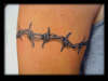 The Dreaded Barbed Wire tattoo