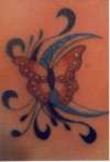 butterfly n tribal tattoo