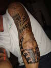 3/4 sleeve tattoo