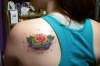 Rainbow Rose tattoo