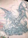 grey dragon tattoo