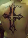 tribal cross tattoo