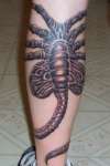 Alien Face Hugger tattoo