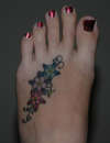 Flower Foot Tattoo