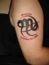 Scorpio sign tattoo