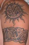 Left arm Celtic tattoo
