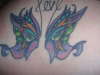 butterfly eyes tattoo