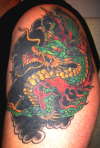 4yr old dragon cover up tattoo