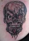 Evil Skull tattoo
