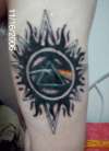 tribal sun floyd tattoo