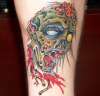 Severed Zombie Head tattoo