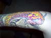 koi with some color tattoo