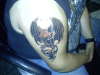 Bat & Skull tattoo