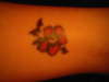 Graduation Hibiscus Flower tattoo