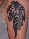 Lion - tribal tattoo