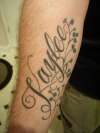 Daughters name tattoo