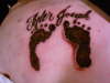 feet print tattoo