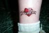 1st tat, Heart banner tattoo