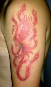 Fire Phoenix tattoo
