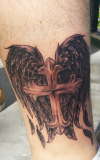 Cross w/Angel wings. tattoo