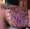 bicep lotus tattoo