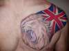 Union Jack & Lion England tattoo