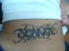 my name in ambigram tattoo
