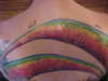 Double rainbow tattoo