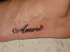 Amore {love} tattoo
