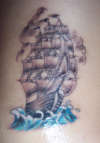 Pirate Ship tattoo