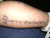 side of leg tattoo