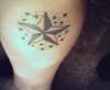 Healed Nautical Star tattoo