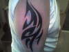 blue tribal tattoo