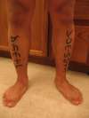 Filipino script (alibata) tattoo