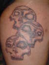 skull tattoo from last night