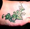 Ivy on foot tattoo