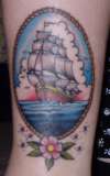Clipper Ship tattoo